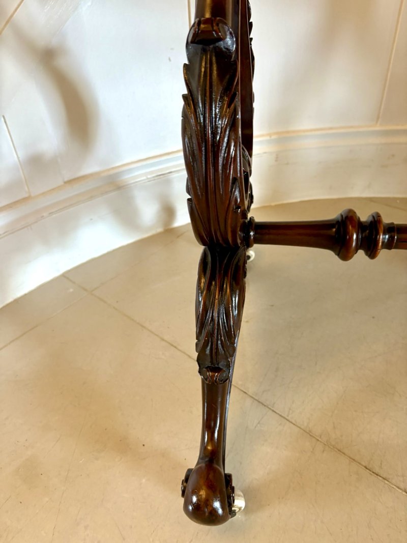 Antique Victorian Outstanding Quality Burr Walnut Centre Table - Image 6